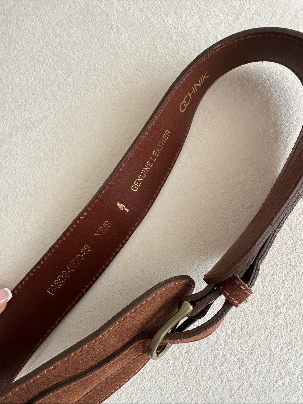 Genuine Leather 100% Suede Waist Belt - Picture 4 of 7